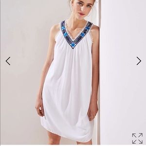 Loft embroidered floral shift dress, NWT